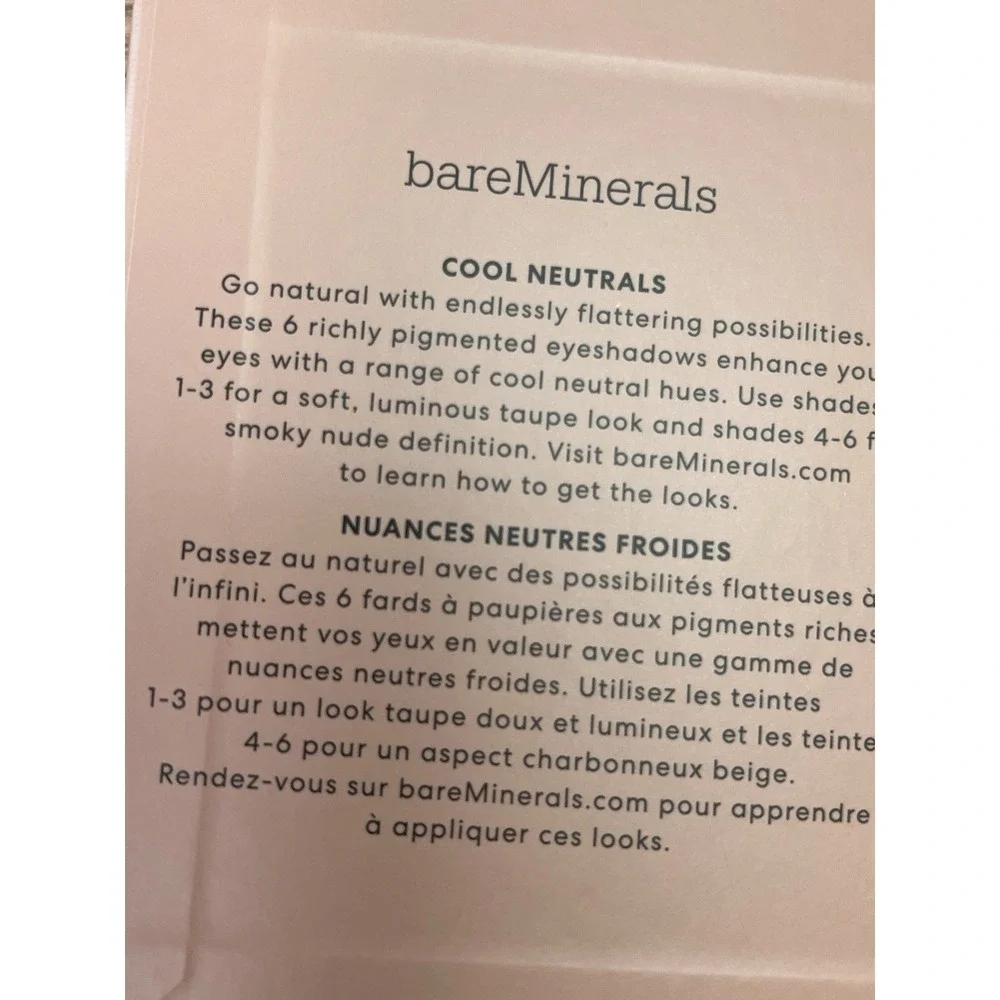 Lot of 2 Bare Minerals Mineralist Eyeshadow Palette Ultra Natural 6 Shades NEW